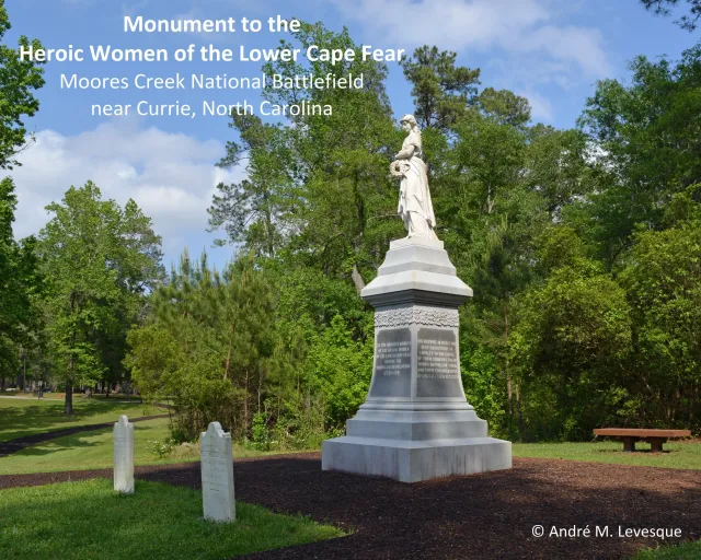 Which monument in the United States has the dual distinction of being the oldest 'women's monument' in North Carolina and one of America's tallest monuments dedicated to the women of the Revolution?
