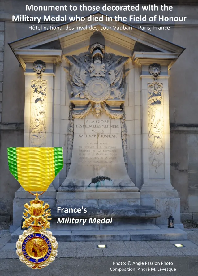 Which French military decoration is called the "medal of the brave" or "the jewel of the armies"?