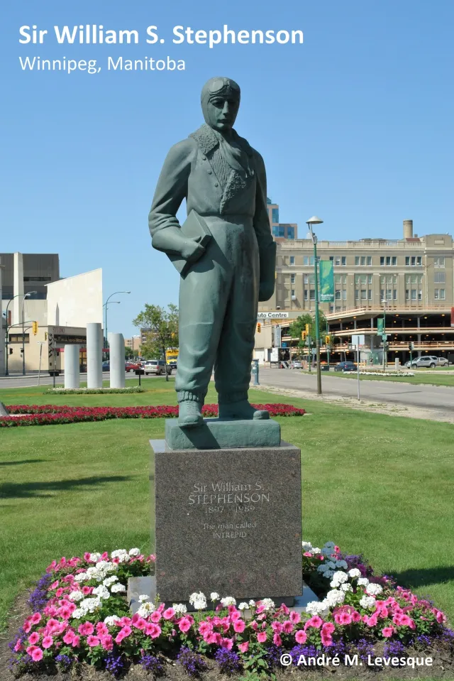 Who is the Canadian-born master spy to whom Winston Churchill gave the code name 'INTREPID'?