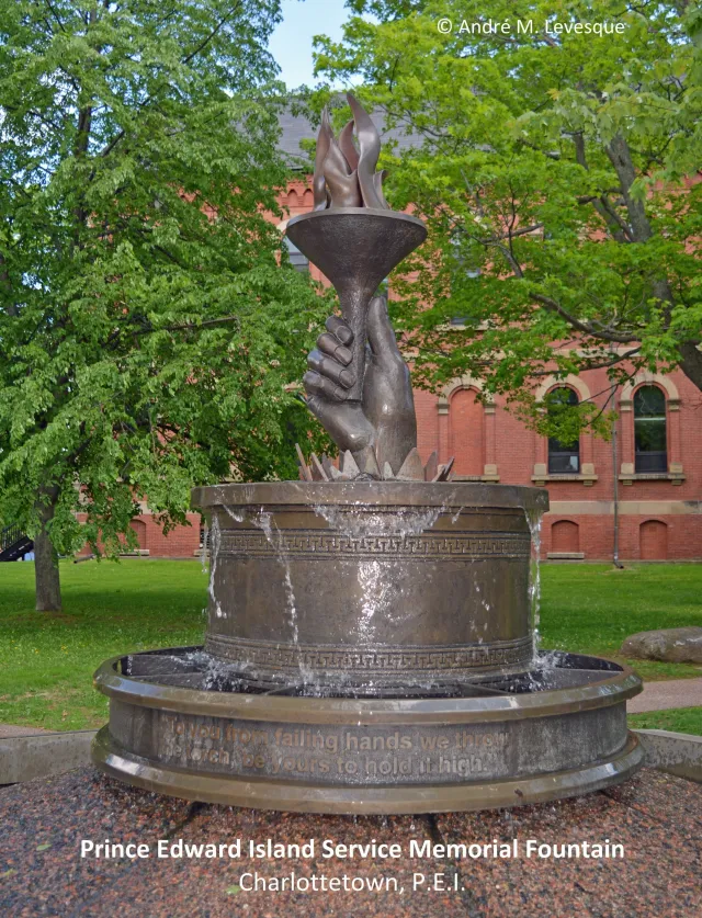 What memorial is considered the first to be erected in Canada to recognize and commemorate the service and sacrifice of its community members of the military, police, peace officers and fire services?