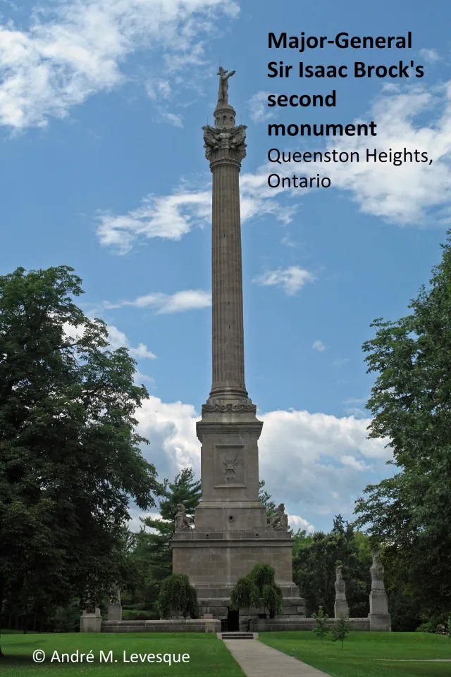 Which figure is honoured with the first military memorial for the Province of Upper Canada?