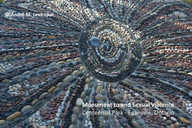 What is the first permanent public art monument in Canada to honour survivors of sexual violence?