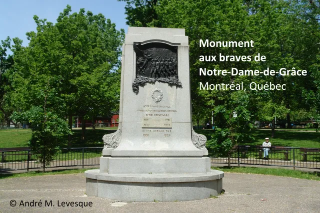 What is claimed to be the first Great War memorial erected within Canada?