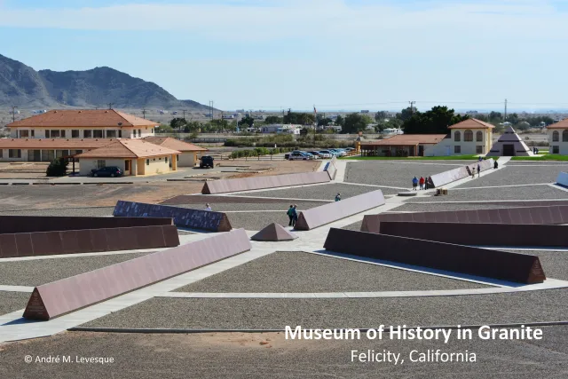What town dedicated to remembrance appointed itself as the official 'Center of the World'?