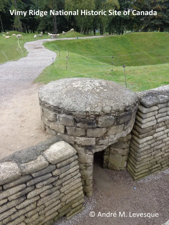When did Vimy Ridge become a National Historic Site of Canada?