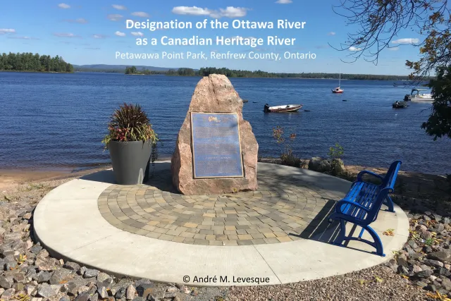 What Canadian Heritage River watershed is larger than England?