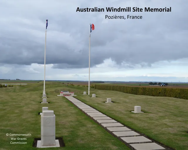Why is the soil in Pozières, France so important to the Australians?